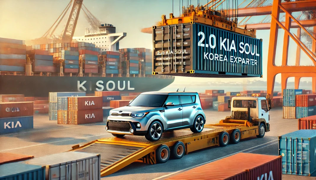 2.0 kia soul korea export container enginshipping e