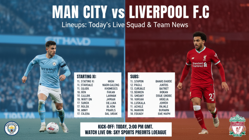 A Clash of Titans: Analyzing Man City vs Liverpool F.C. Lineups