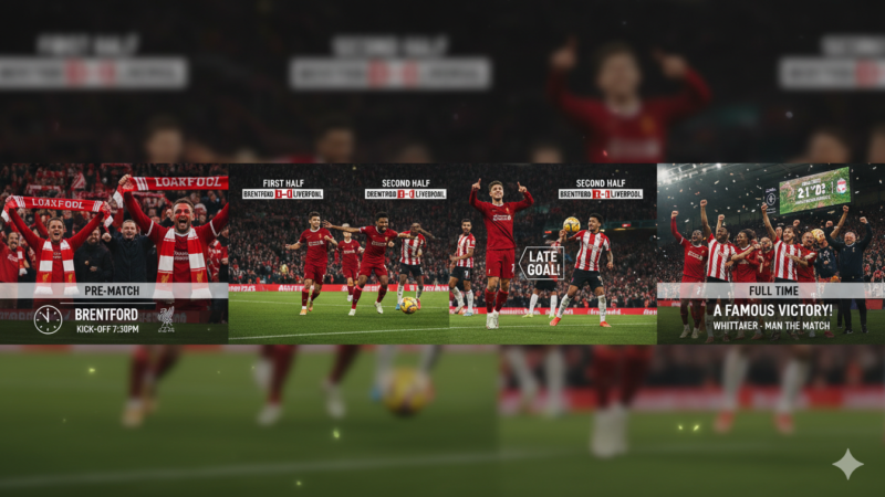 The Exciting Brentford vs Liverpool F.C. Timeline