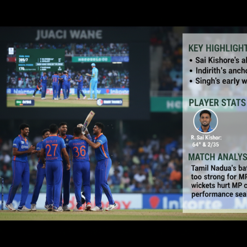 tamil nadu cricket team vs madhya pradesh cricket team match score card