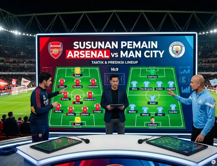 Arsenal vs Man City Lineups