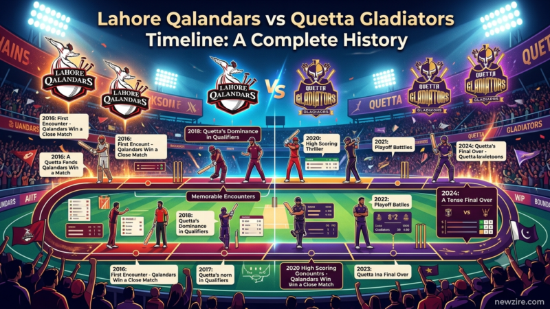 Lahore Qalandars vs Quetta Gladiators Timeline: A Complete History