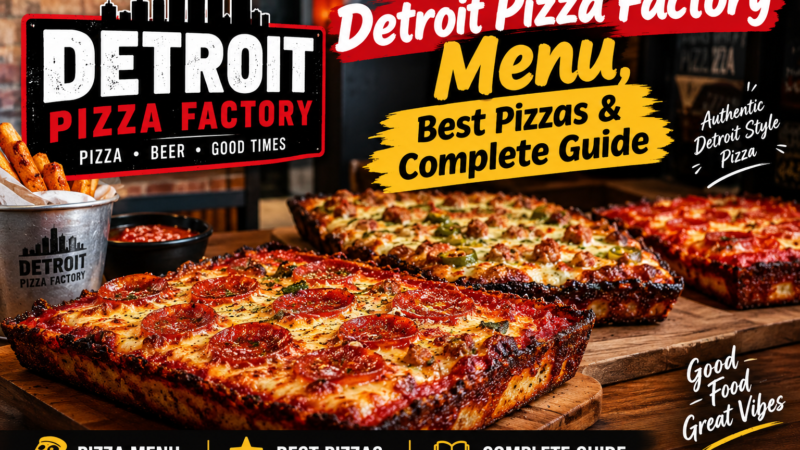 Detroit Pizza Factory Menu, Best Pizzas & Complete Guide